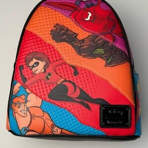 Disney Parks Big Hero Groot Incredibles Hercules Loungefly Backpack